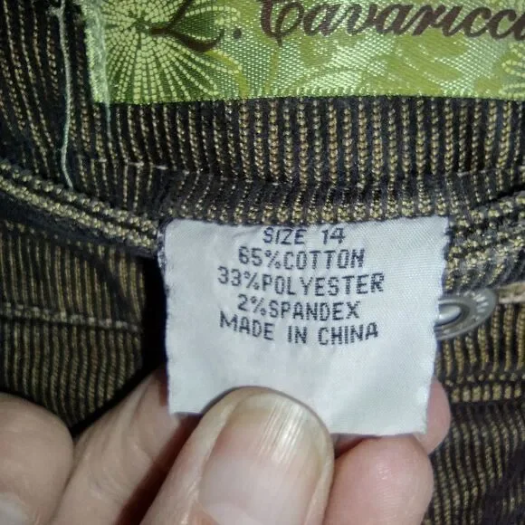 Z Cavaricci corduroy pants
